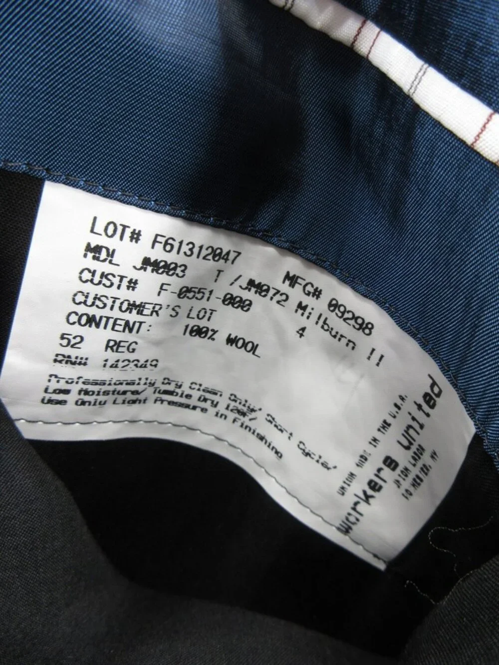 Hickey Freeman Suit 52 Navy Milburn II Wool Formal Luxury USA 46 NEW